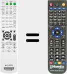 Replacement remote control for RM-ADU003 (147964111)