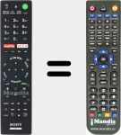 Replacement remote control for RMF-TX201E (149322311)