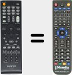 Replacement remote control for RC-762M (24140762)