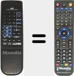 Replacement remote control for RM-SED5TU