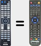 Replacement remote control for 2157388