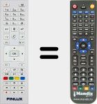 Replacement remote control for RC4875 (23284817)