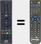 Replacement remote control for RM-C3090 (23383387)