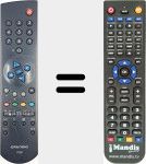 Replacement remote control for TP 800 (296420610100)
