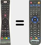 Replacement remote control for RM-C3231 (30094754)