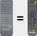 Replacement remote control for RC-43 (482221830467)