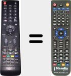 Replacement remote control for 49E5600