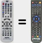 Replacement remote control for RB-TS780RDS (6450653469)