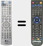Replacement remote control for 6711R1P104D