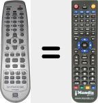 Replacement remote control for 97P1RA2FB0