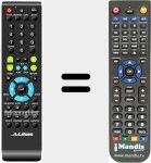 Replacement remote control for REMCON265