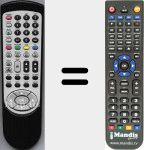 Replacement remote control for RCNLC32PW