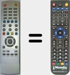 Replacement remote control for RC42TXT