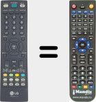 Replacement remote control for AKB33871414