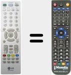 Replacement remote control for AKB 73655837