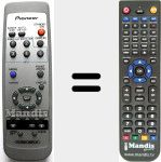 Replacement remote control for AXD1528