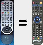 Replacement remote control for MW166M