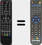 Replacement remote control for ATE24014CNK