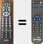 Replacement remote control for RCT-B11