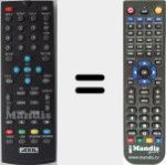 Replacement remote control for RT0204
