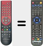 Replacement remote control for REMCON704