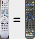 Replacement remote control for TM950 (BN59-00941A)