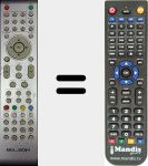 Replacement remote control for BSV1690