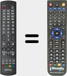 Replacement remote control for MK2442