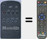 Replacement remote control for TD85