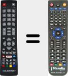 Replacement remote control for Blau004