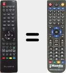 Replacement remote control for RC034
