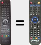 Replacement remote control for RC036