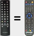 Replacement remote control for WebTV-2