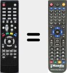 Replacement remote control for SD790FTAVERS1