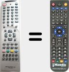 Replacement remote control for CR-TL10S