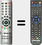 Replacement remote control for CT-90126