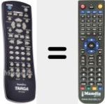 Replacement remote control for DPV-5300X