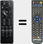 Replacement remote control for DS327