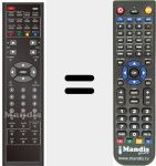 Replacement remote control for B07 (0118020020)