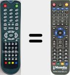 Replacement remote control for GBIP50183030