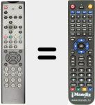 Replacement remote control for REMCON1123