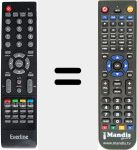 Replacement remote control for EV16SD38H