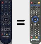 Replacement remote control for CTX220