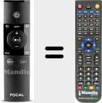 Replacement remote control for RC-02 (FOCAL002)