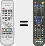 Replacement remote control for P42HTA51ES