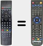 Replacement remote control for REMCON1037