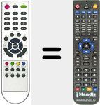 Replacement remote control for REMCON460