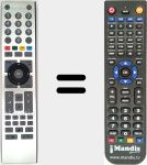 Replacement remote control for TS2187R-2 (759551817200)