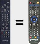 Replacement remote control for 20309456