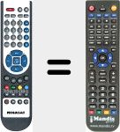 Replacement remote control for MEGASAT001